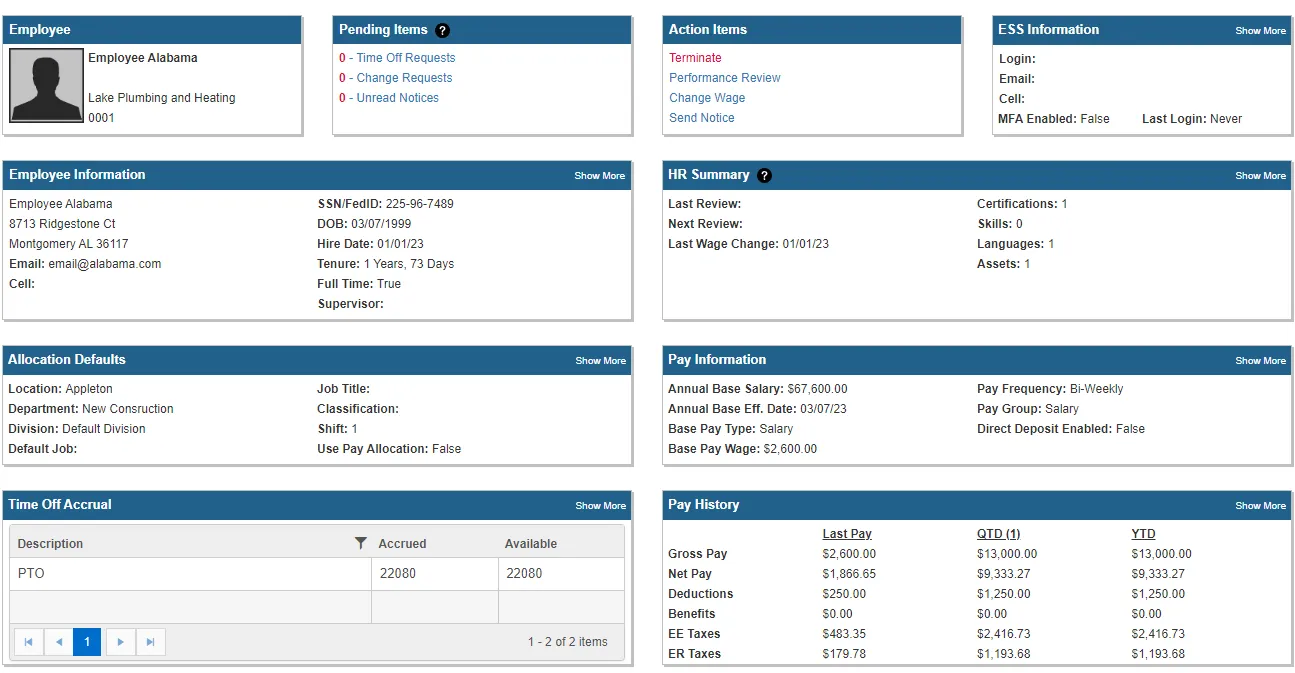 CyberPay employee self-service portal
